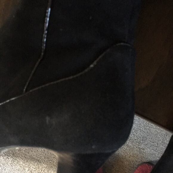 Sofft High Heeled Black Suede Boots 6M - Picture 6 of 8